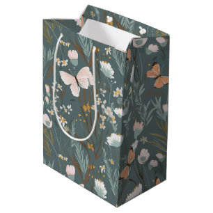 Summer Butterflies and Wildflowers Medium Gift Bag