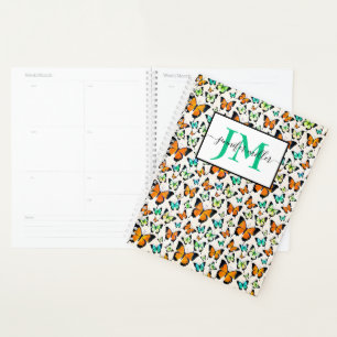 Summer butterflies personalized planner
