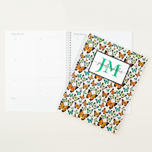 Summer butterflies  personalized planner (Display)