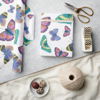 Summer Butterflies Wrapping Paper