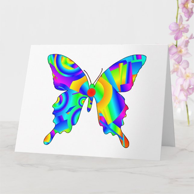 Summer Butterfly Card (Orchid)