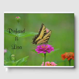 Summer Butterfly Wedding Guest Book