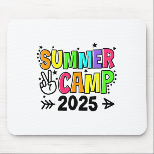 Summer Camp 2025 Camping Campfire Summer Vacation Mouse Pad
