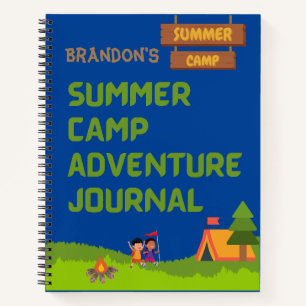 Summer Camp Adventure Journal Personalize w/ Name
