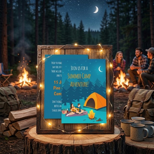 Summer Camp Invitation | Hand-Drawn Design (Creator Uploaded)