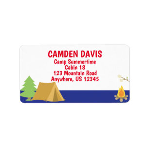 Summer Camp Large Return Address Labels