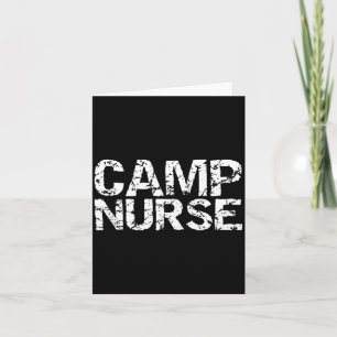 Summer Camp Nurse Gift Appreciation Idea For Camp Card