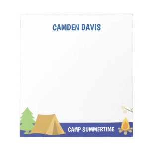 Summer Camp Personalized Notepad