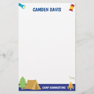 Summer Camp Personalized Stationery
