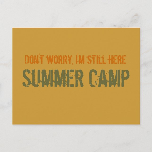 Summer Camp Postcard (Front)