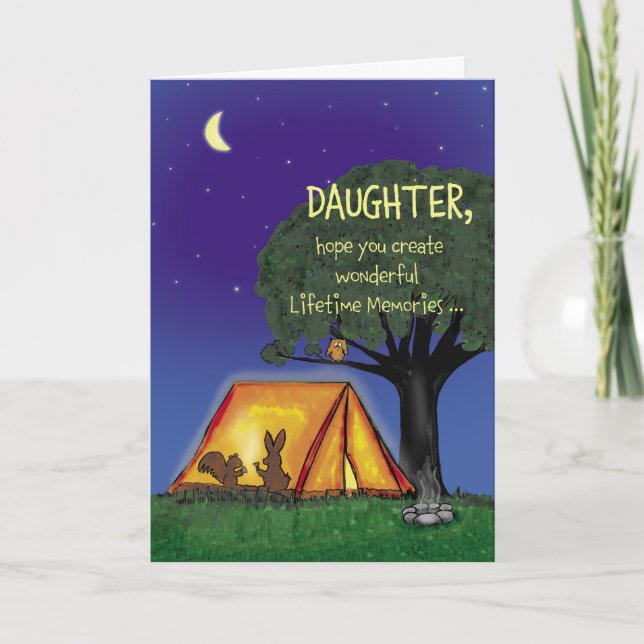 Summer Camp -  Son - Miss you - Daughter Card (Front)