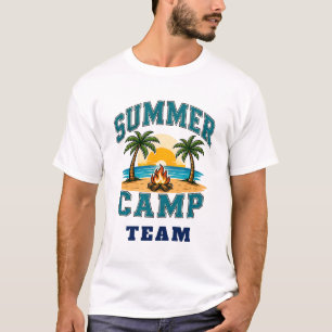 ☀️ Summer Camp Staff Typography 👕 T-Shirt