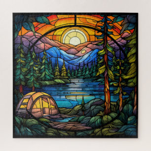 Summer Camp Stained Glass Puzzle
