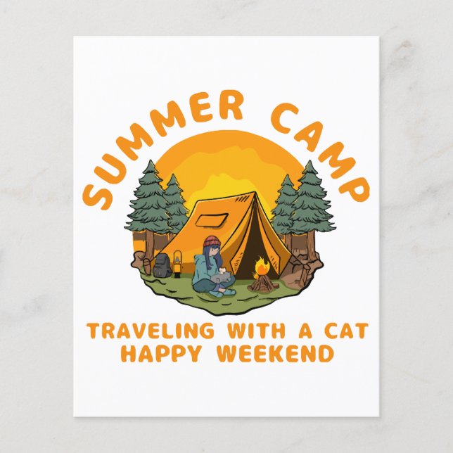 Summer camp  travelling with a cat  (Front)