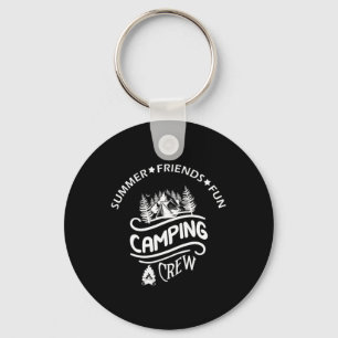 Summer Camp Vacation Camping Crew Keychain