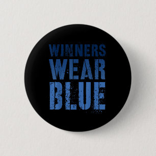 Summer Camp Winners Wear Blue Competition War Game 2 Inch Round Button