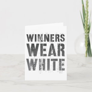 Summer Camp Winners Wear White Competition Matchin Card