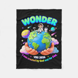 Summer Camp Workshop of Wonders VBS 2026 Crew Fleece Blanket