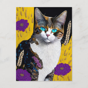 Summer Cat, Postcrossing Postcard