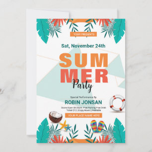 Summer Celebration Party Flyer Template