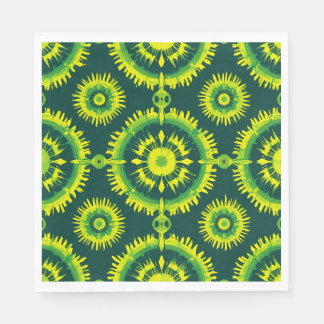Summer Chic Luncheon Napkins Circles Design