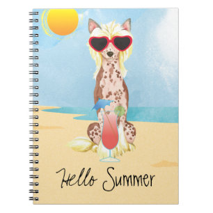 Summer Chinese Crested Notebook