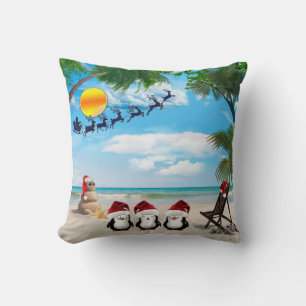 Summer Christmas Baby Decor Throw Pillow