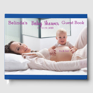 Summer Christmas Baby Shower Collection Guest Book