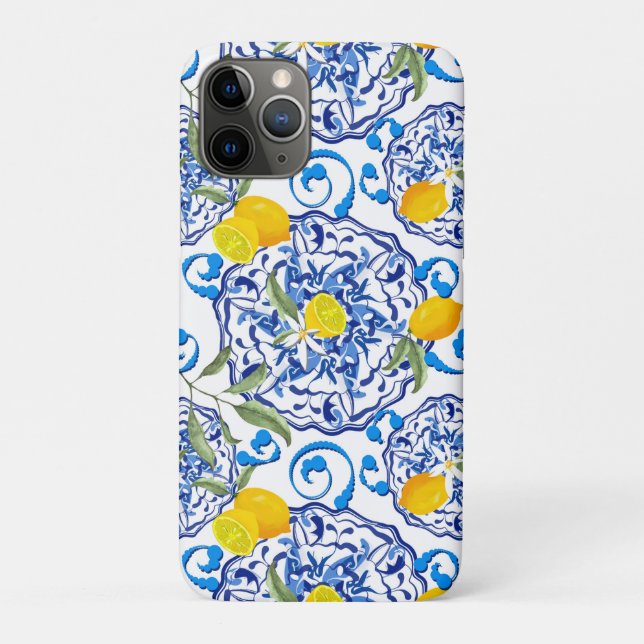Summer citrus,boho ,bohemian,floral Mediterranean  Case-Mate iPhone Case (Back)