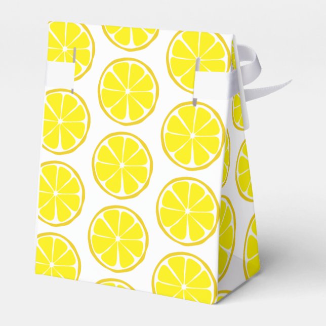 Summer Citrus Lemon Favour Box (Back Side)