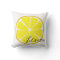 Summer Citrus Lemon Throw Pillow