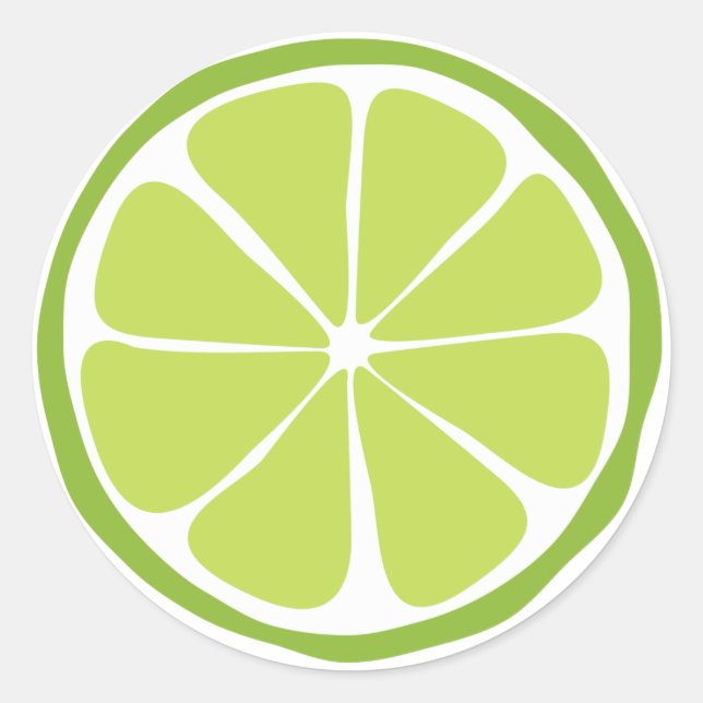 Summer Citrus Lime Stickers (Front)