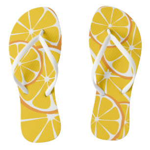 Summer Citrus Orange FlipFlops