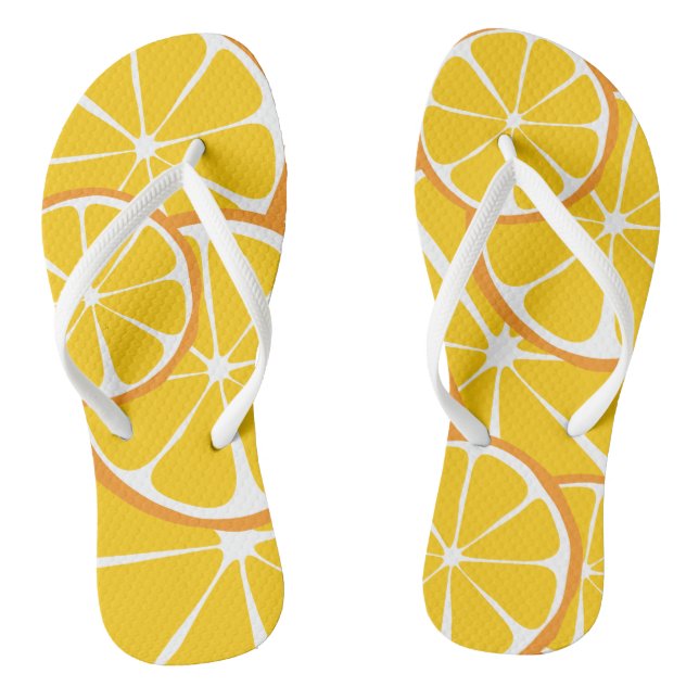 Summer Citrus Orange FlipFlops (Footbed)