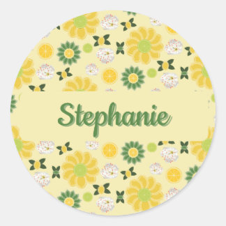 Summer Citrus Personalized Sticker