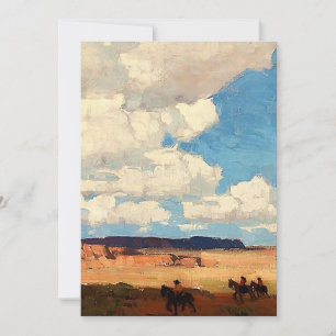 “Summer Cloud” Western Art by Edgar Payne Thank You Card