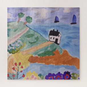 Summer Coast & Flower Jigsaw Puzzle