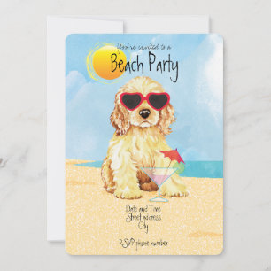 Summer Cocker Spaniel Holiday Card