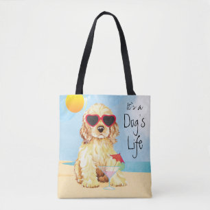 Summer Cocker Spaniel Tote Bag