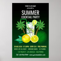Summer Cocktails Club/Corporate Party Invitation