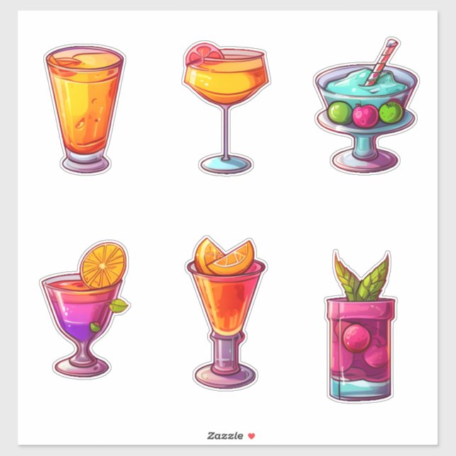 Summer Cocktails - Set 1 -  (Sheet)
