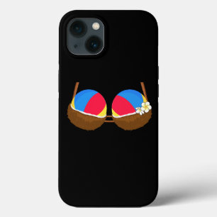 Summer Coconut Bra Halloween Costume Hawaii Aloha  iPhone 13 Case