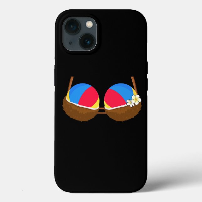 Summer Coconut Bra Halloween Costume Hawaii Aloha  Case-Mate iPhone Case (Back)