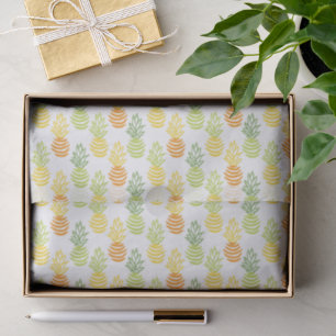Summer colorful pineapple fruit multicolor pattern tissue paper