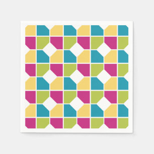SUMMER COLORS Geometric Pattern Napkin