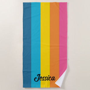 Summer Colour Classic Stripe Beach Towel