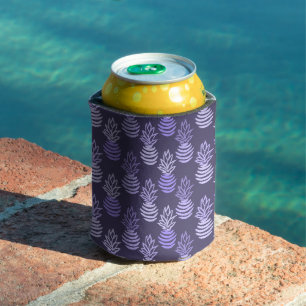 Summer colourful pineapple fruit blue pattern can cooler