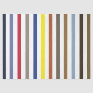 Summer Colourful Stripes Birthday Tissue Paper