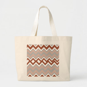 Summer Colourful Zigzag Women's Large Tote Bag
