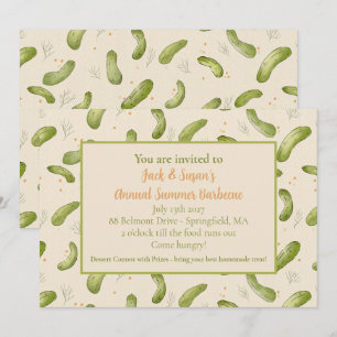 Summer Cookout Barbecue Invitation